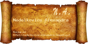 Nedelkovics Alexandra névjegykártya